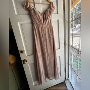 Birdy grey taupe bridesmaid dress